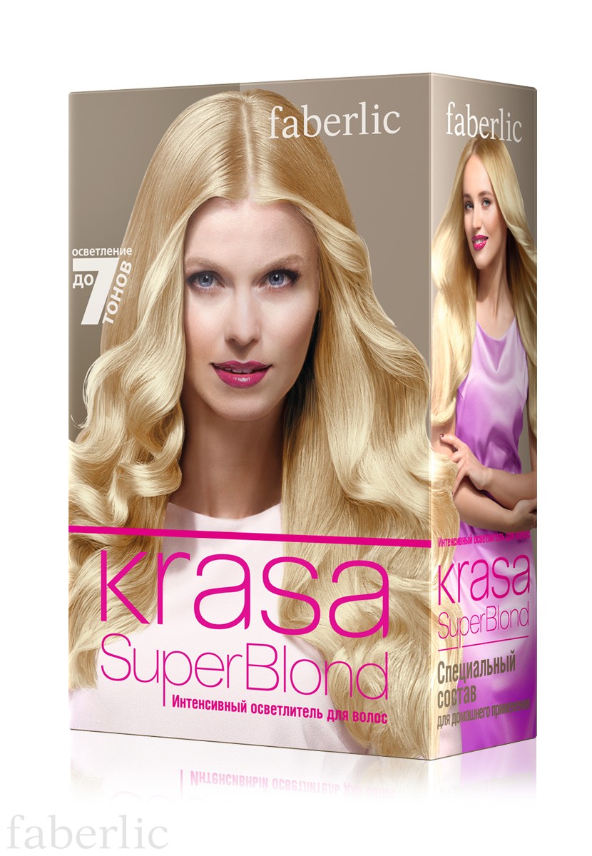 Отзывы ✿(45 шт) о Фаберлик Интенсивный осветлитель для волос KRASA Super  Blonde ✓ цена 119 руб в России